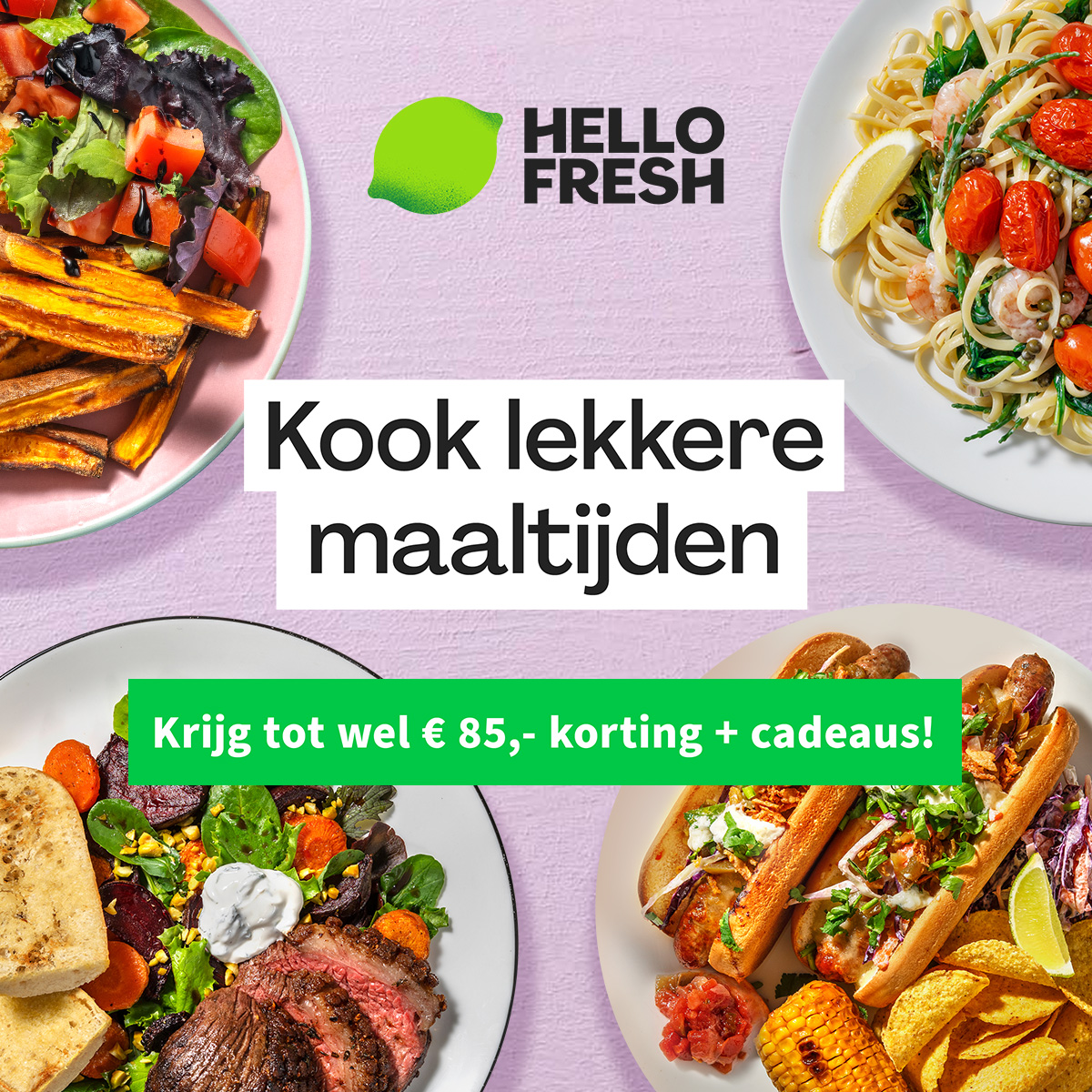 Krijg tot wel € 85,- korting