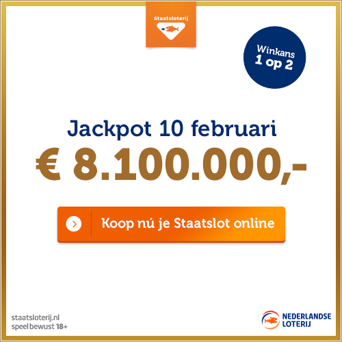 Geweldige prijzenpot, hoge winkans!