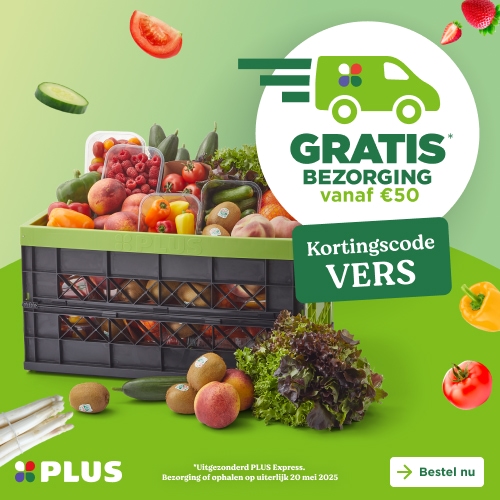 PLUS | Gratis bezorgd VERS 🥬