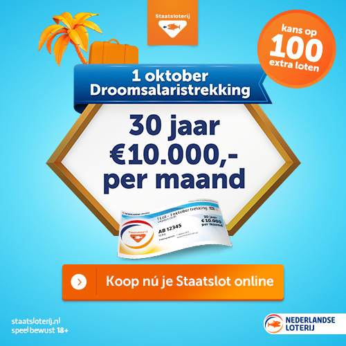 Droomsalaristrekking 1 oktober!