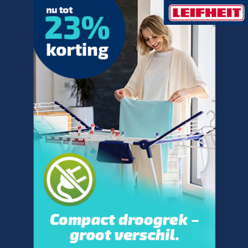 Leifheit | Nu tot -23% op droogrekken