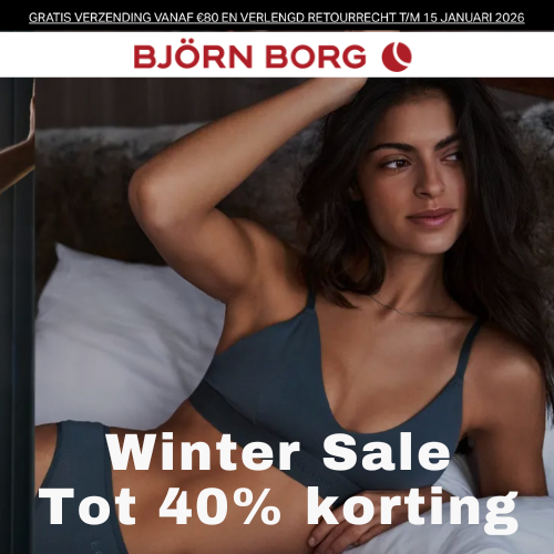 Winter Sale tot -40%!