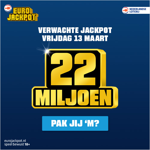 22 miljoen op vrijdag de 13e?