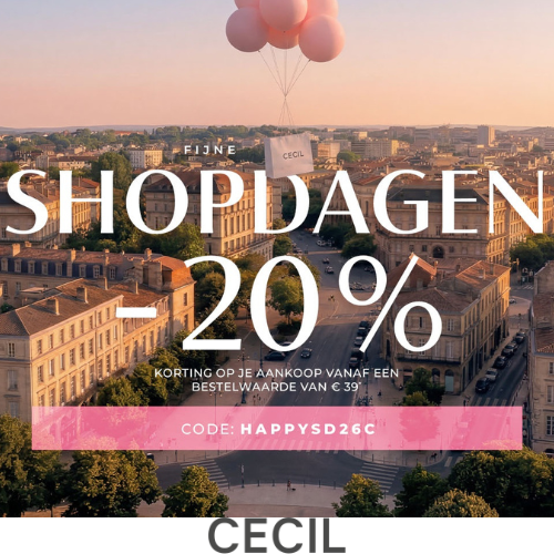Mis de Shopdagen niet! -20%!
