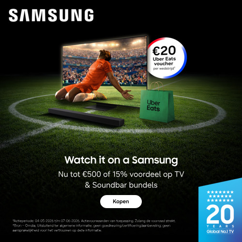 Tot €500 voordeel op TV & Soundbars