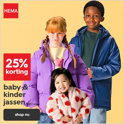 HEMA: -25% op baby- & kinderjassen