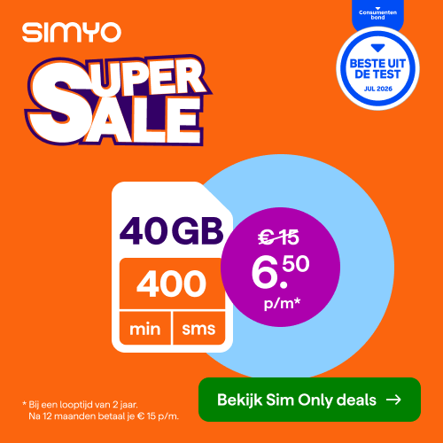 Super Sale bij Simyo!